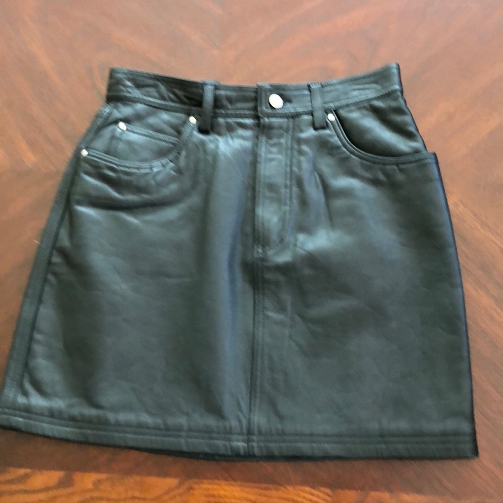 Genuine leather skirt from Gap. Never worn